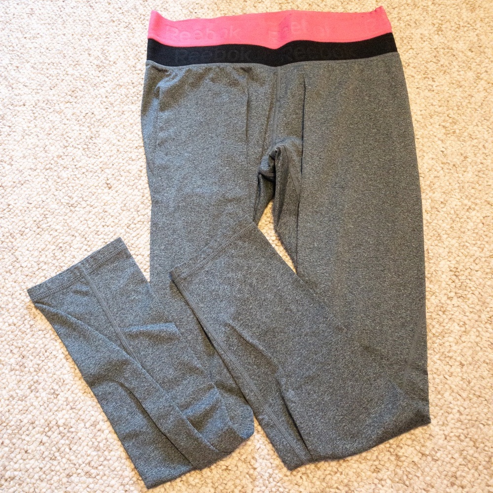 Reebok gray high waisted leggings